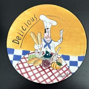 Signed David Lee 10.5” Chef Plate